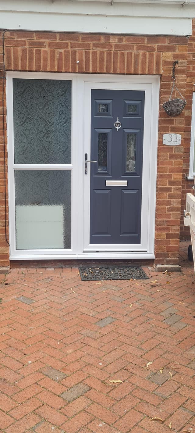 grey pvc front door